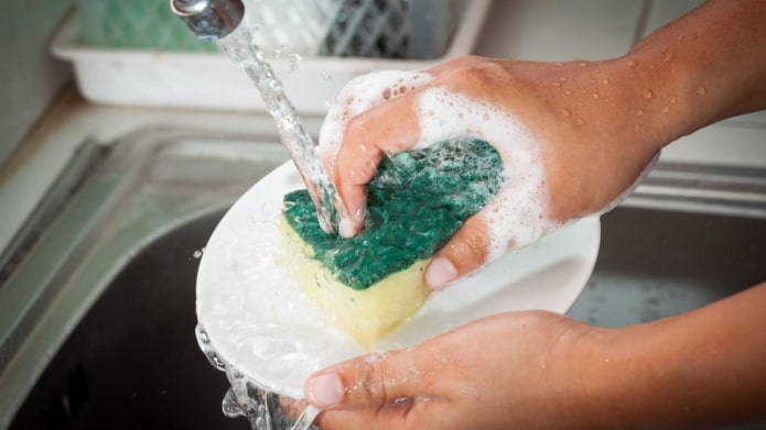 afwassen