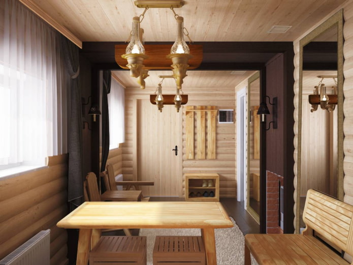 kleedkamer in klassieke stijl