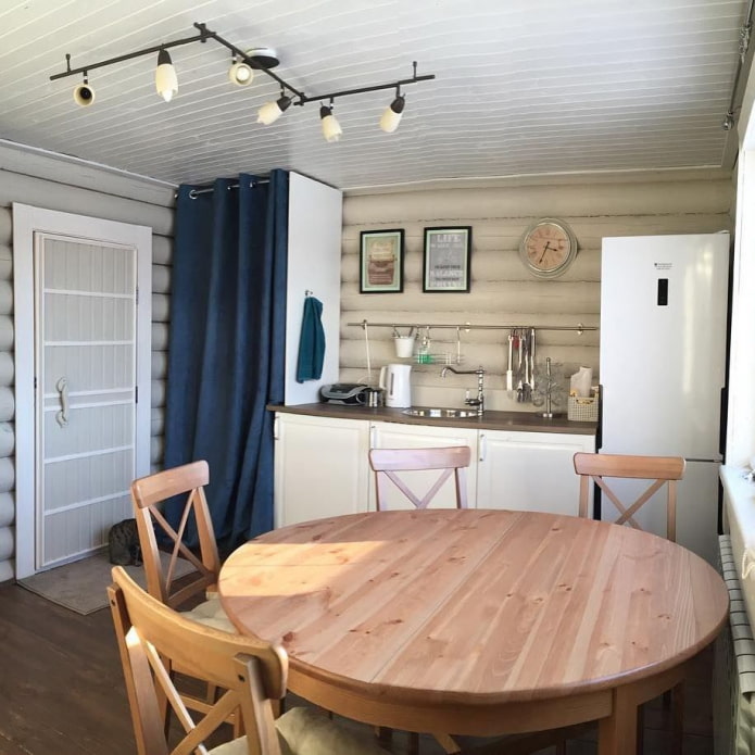 keuken in de kleedkamer