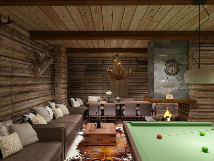 Voorkamer in chaletstijl