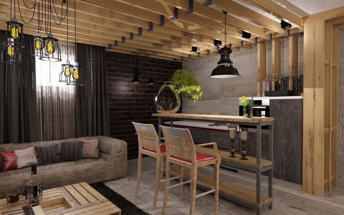 kleedkamer in loftstijl