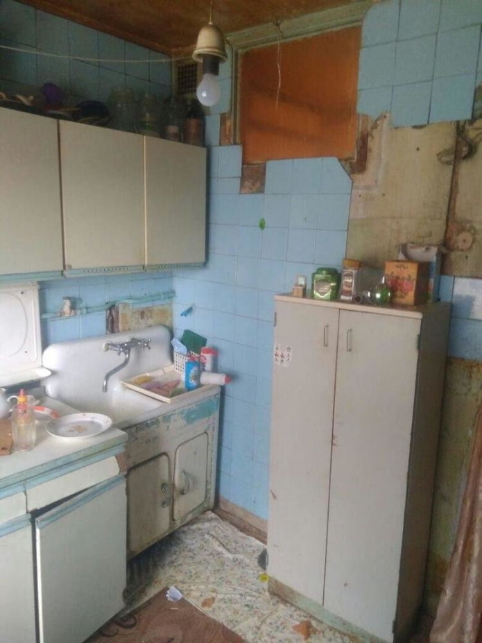 Keuken voor de renovatie