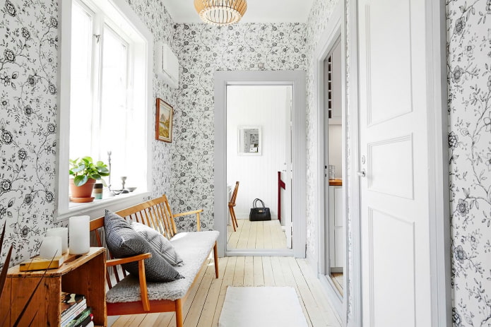 Scandinavisch interieurontwerp voor een gang