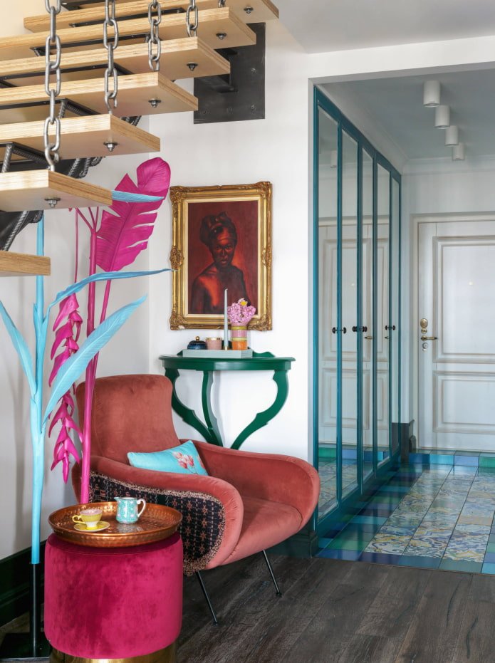 Decoratie en meubels in fusionstijl