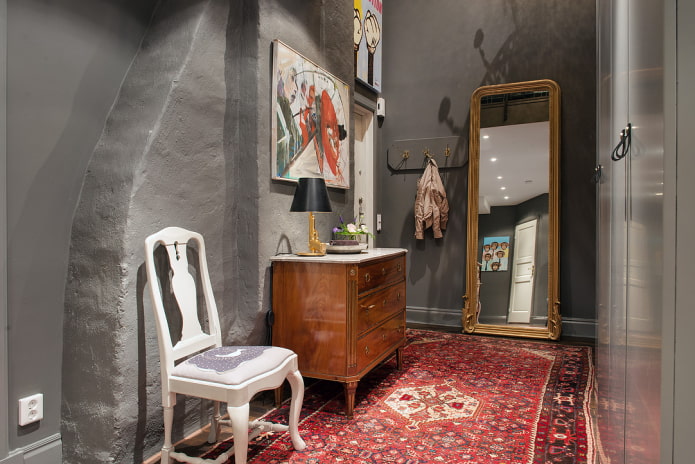 decoratief ontwerp van een gang in loftstijl