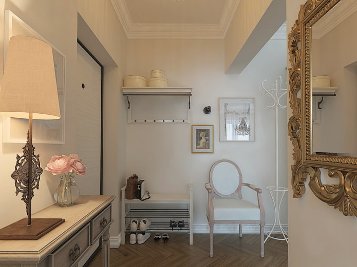 meubels in het interieur van de hal in Proven?aalse stijl