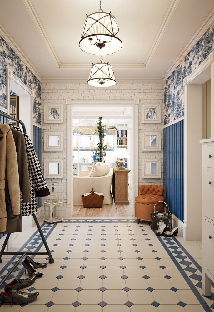 decoratie en accessoires in het interieur van de hal in Proven?aalse stijl