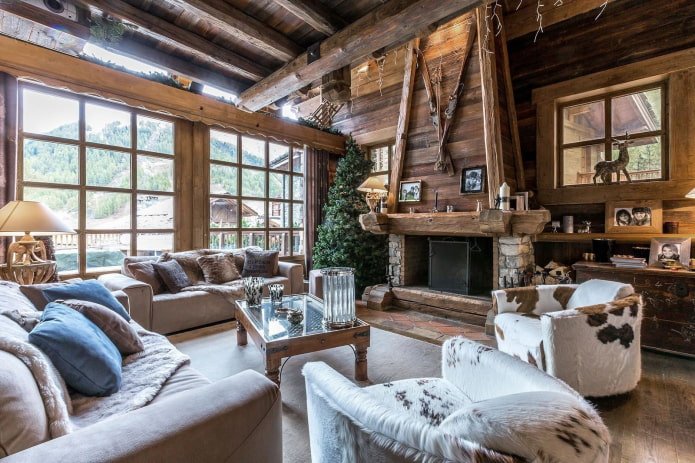 chalet woonkamer