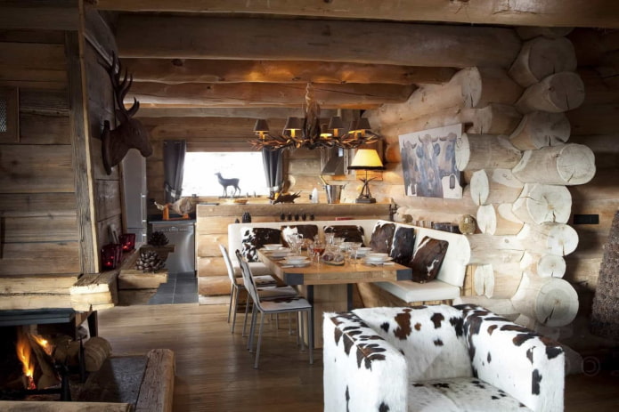 chalet eetkamer