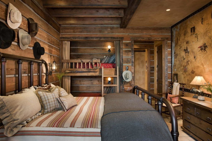 landelijke slaapkamer
