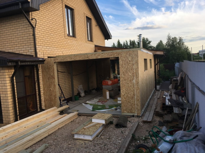 een garage aan het huis