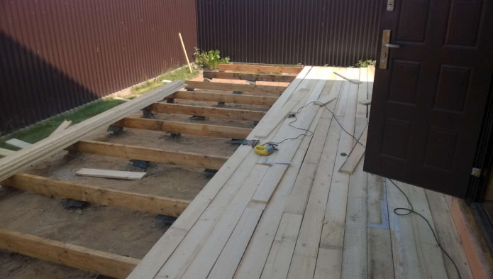 ruwe houten vloer