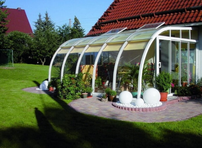 polycarbonaat veranda