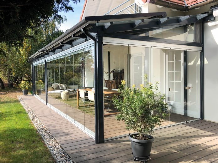 glazen veranda
