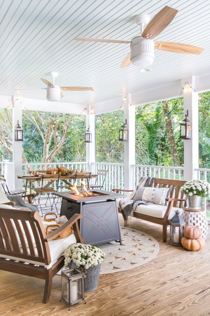 veranda plafonddecoratie