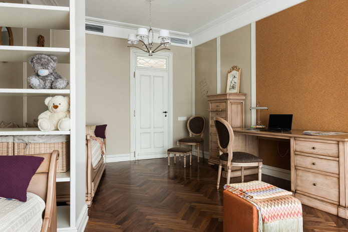 een combinatie van kurk en verf