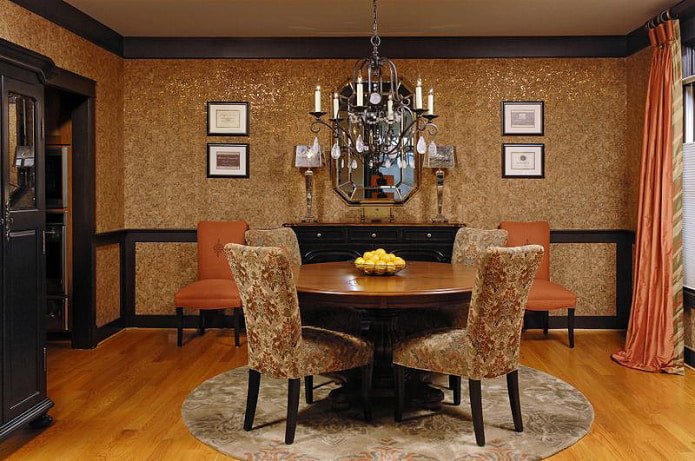 kurkbehang met glans