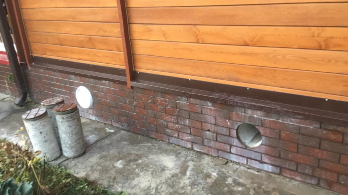 betonpluggen voor ventilatieopeningen in de fundering