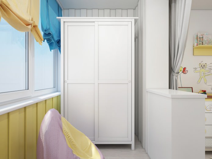 kinderkamer gecombineerd met een loggia