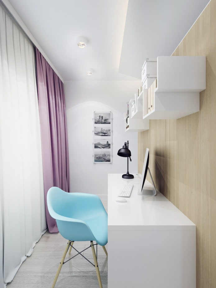 werkplek in de slaapkamer