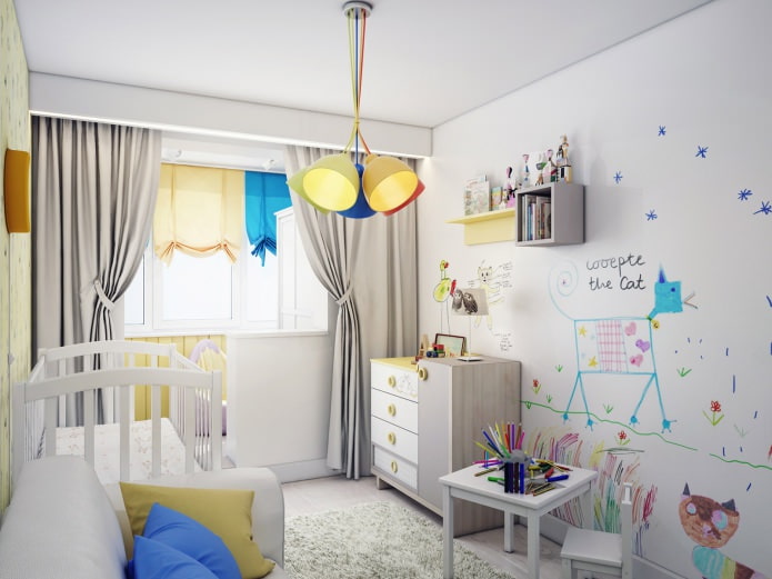 kinderkamer gecombineerd met een loggia