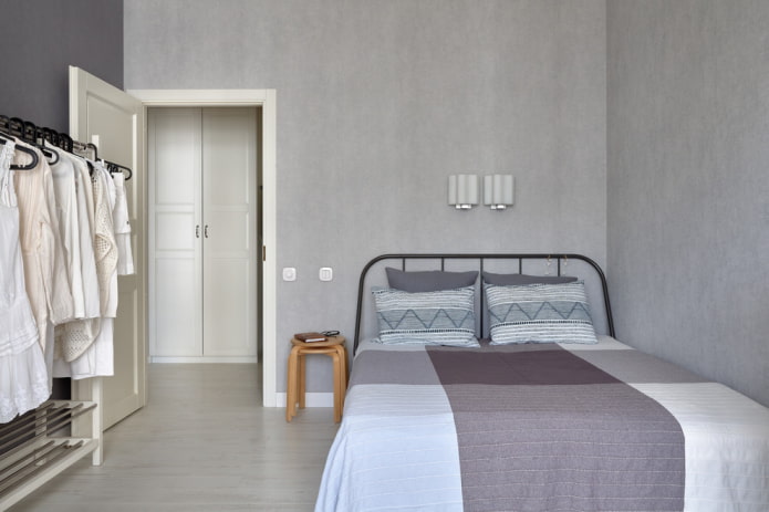 Slaapkamer in grijstinten