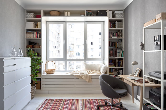 Bibliotheek in de slaapkamer