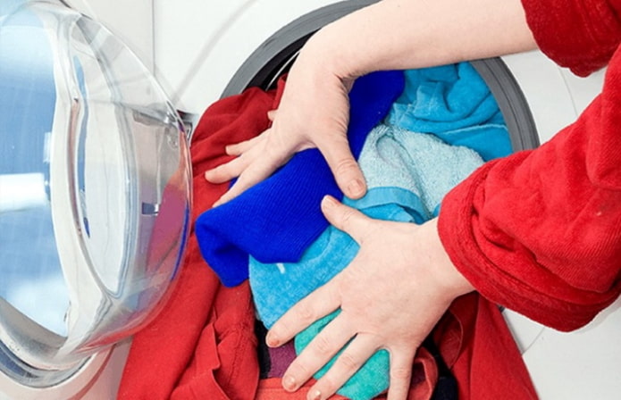 Overbelaste wasmachine