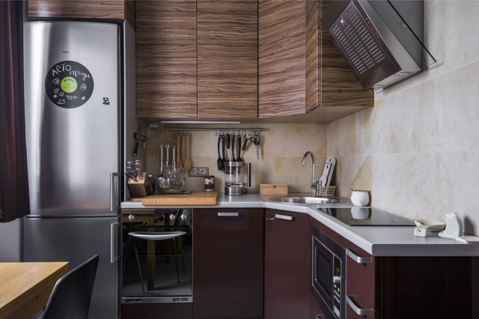 kleine L-vormige keuken