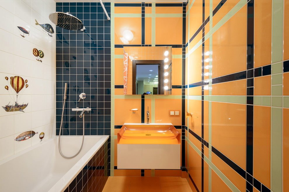 Tegelindeling in de badkamer