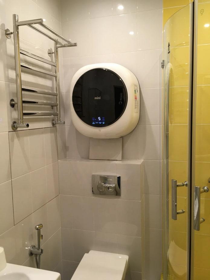 wandgemonteerde wasmachine