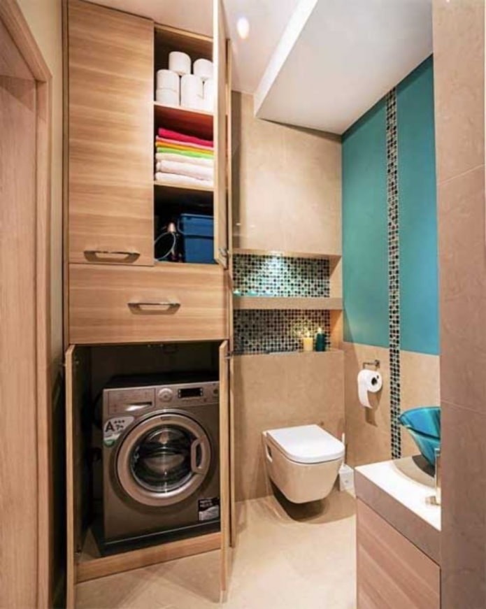 wasmachine in de kast