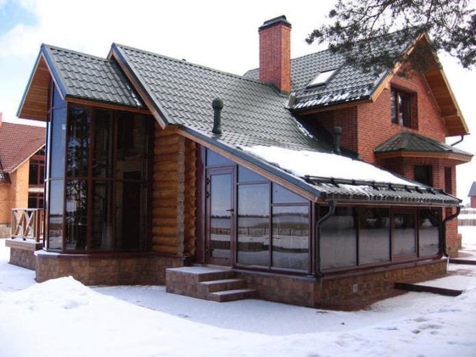 Veranda van een priv?woning