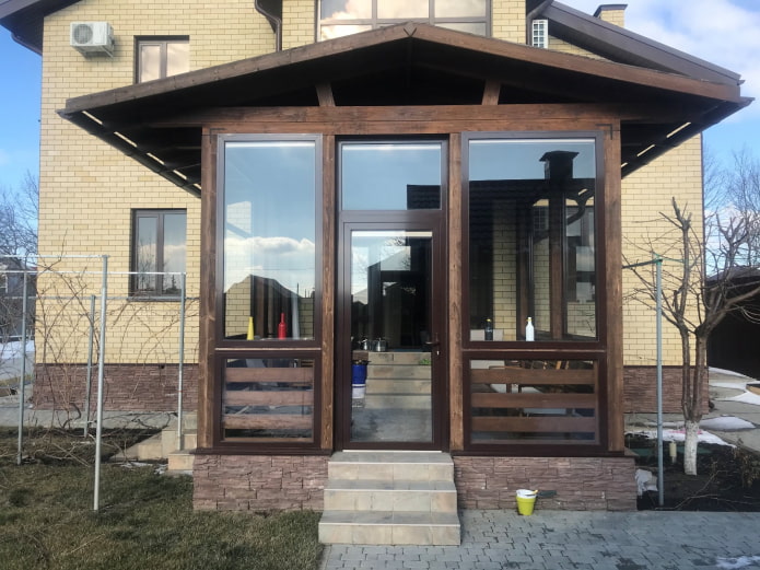 Glazen veranda