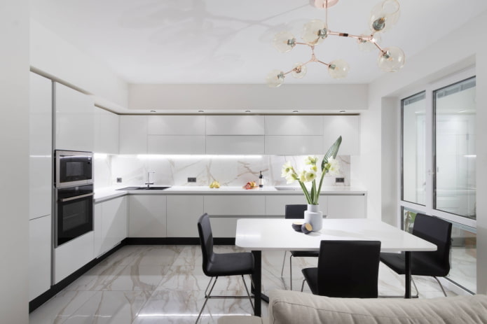 grote witte keuken