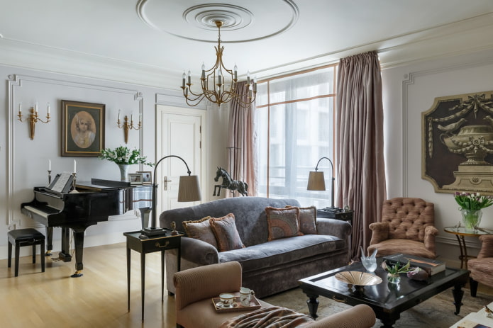 woonkamer met piano