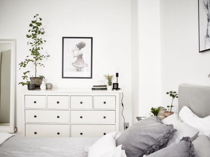 Slaapkamer in Scandinavische stijl