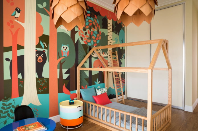 house-bed in het interieur
