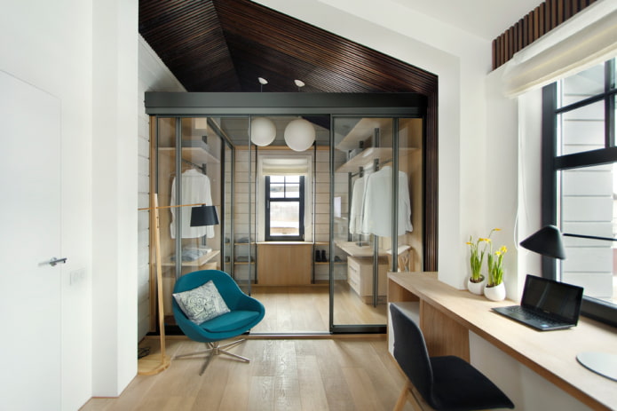 schuifdeurpanelen in de kleedkamer