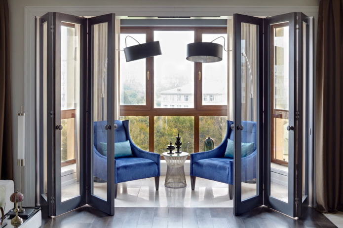 schuifluiken in het interieur