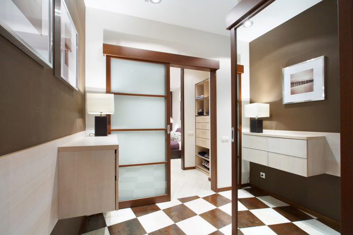 schuifdeurpanelen in de gang