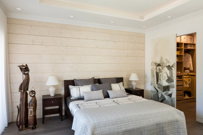 schuifpanelen met een patroon in het interieur