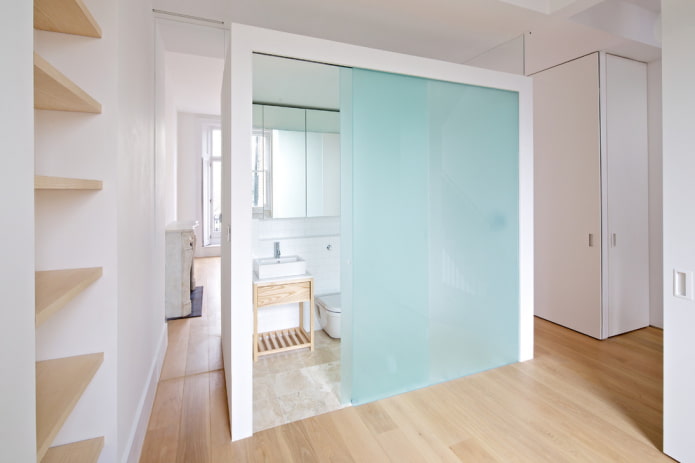 schuifpanelen in een nis