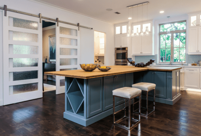 schuifdeurpanelen in de keuken