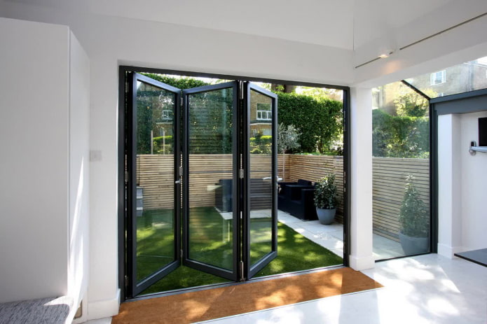 schuifpanelen van panoramisch interieur