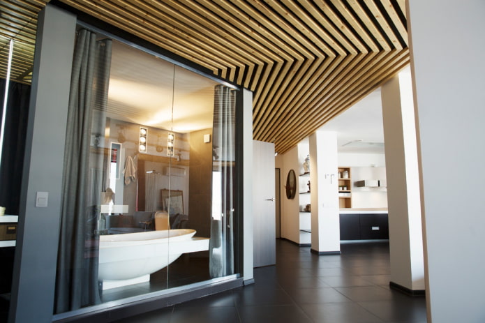 kubusvormige lattenhangconstructie