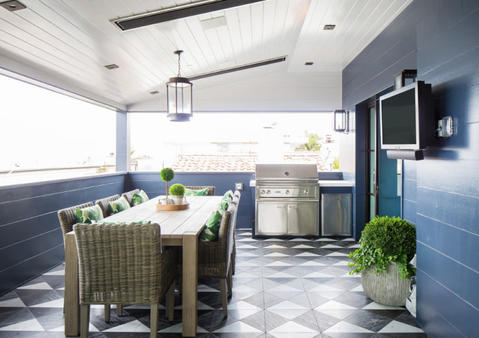 witte lattenconstructie