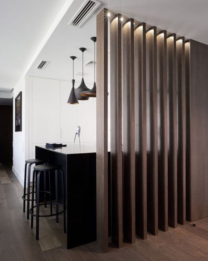 zonering met planken