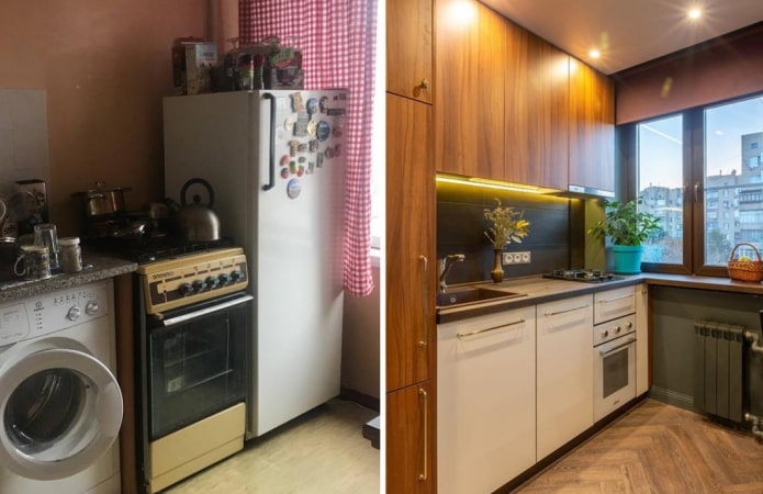 Keukenrenovatie voor en na: 10 verdiepingen met echte foto's