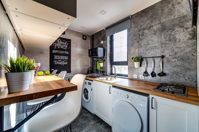 muurdecoratie in een Chroesjtsjovisch appartement